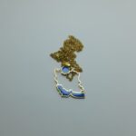 پلاک نقشه ایران با دریاها